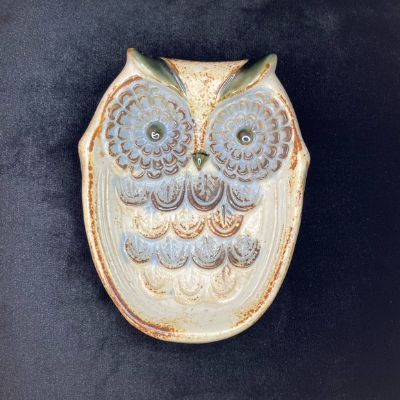 Vintage 1970’s MCM Ceramic Owl Trinket Dish - Picture 4 of 9